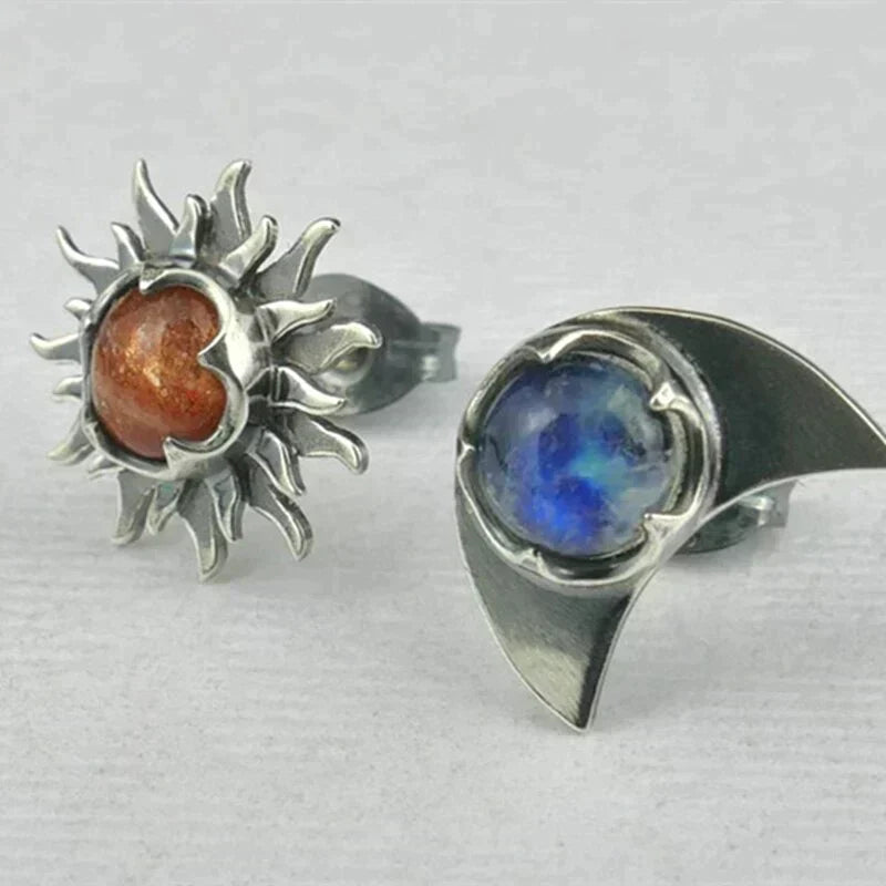 Sun and Moon Earrings