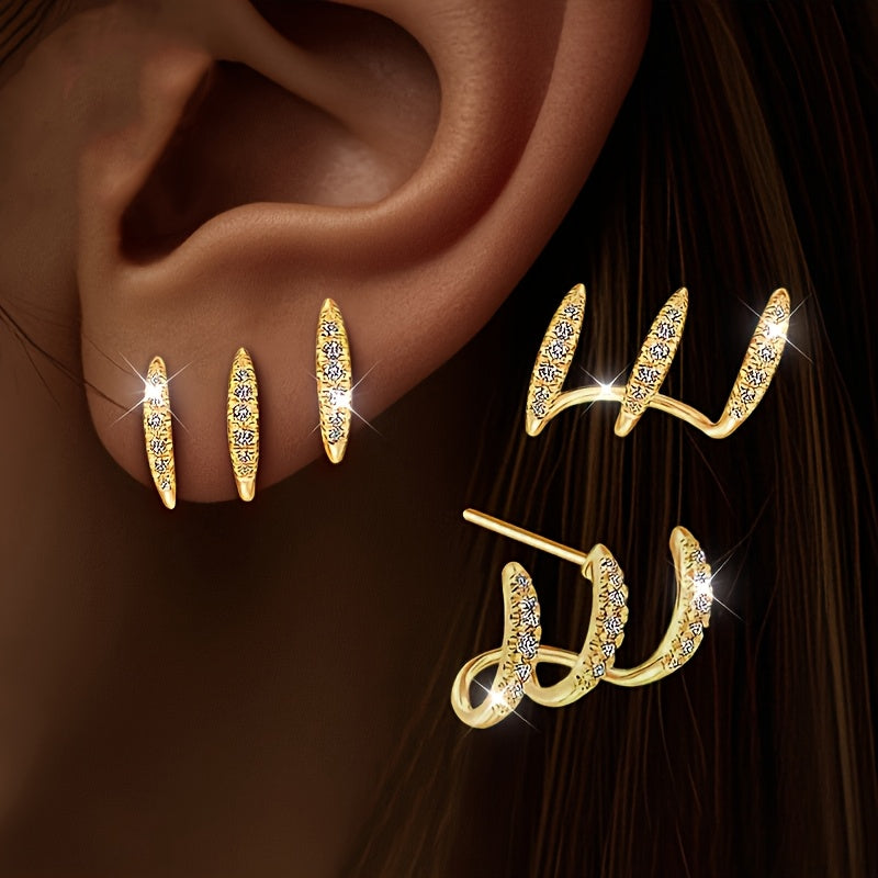 Flora — Sculptural Triple Earrings