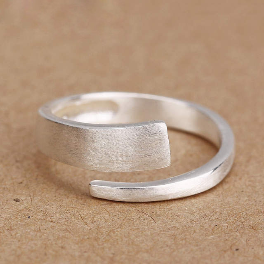 Adjustable Simple 925 Silver Ring
