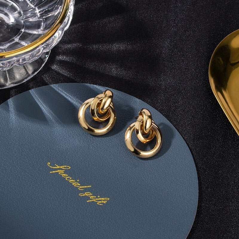 Luxurious Gold Earrings
