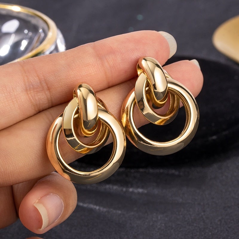 Luxurious Gold Earrings
