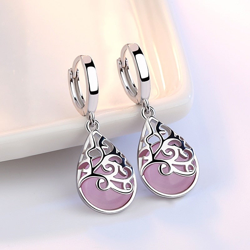 Tree of Life Earrings in 925 Sterling Silver