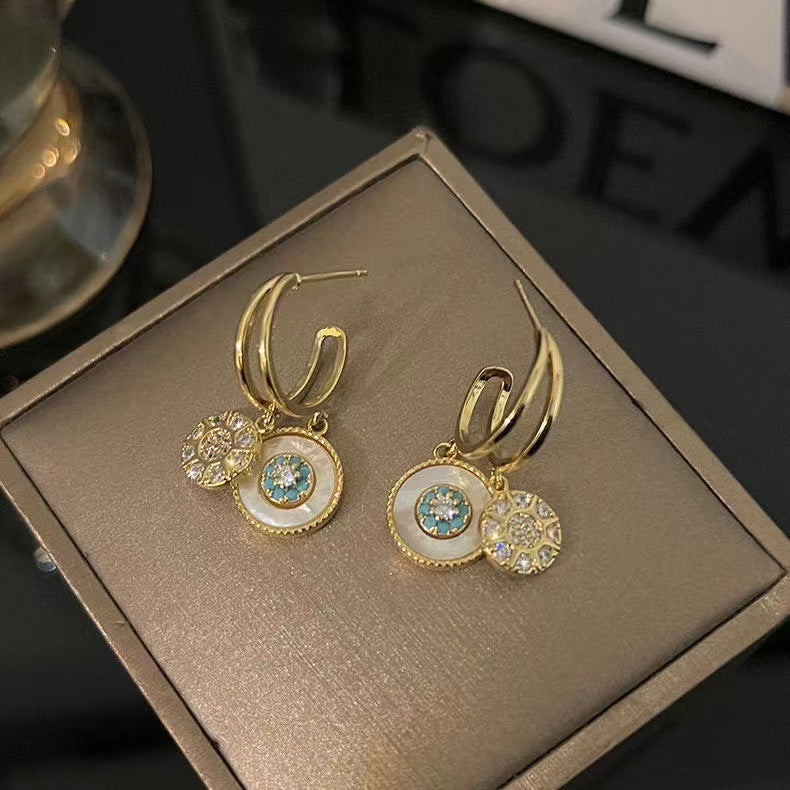 Gold-Plated Kaleidoscope Earrings