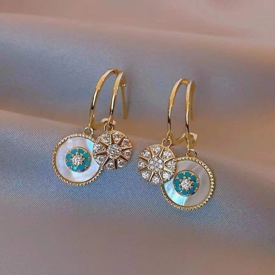 Gold-Plated Kaleidoscope Earrings