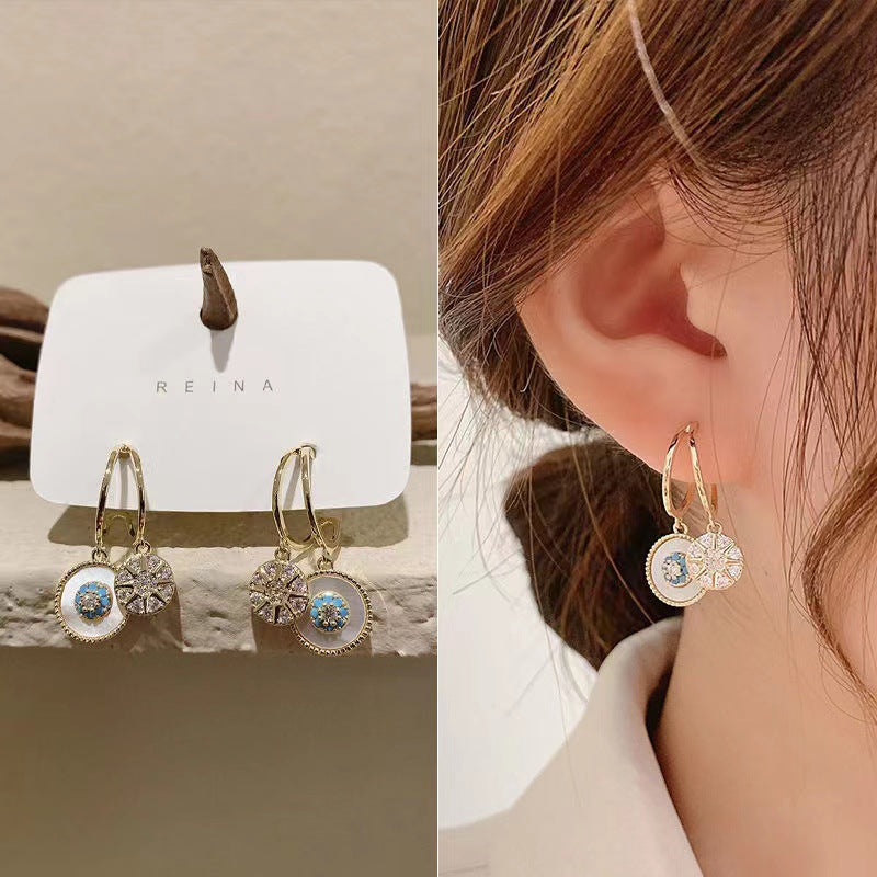 Gold-Plated Kaleidoscope Earrings