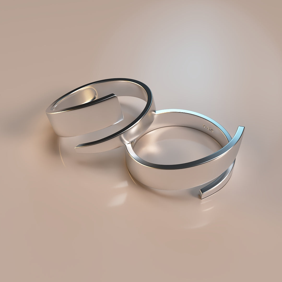 Adjustable Simple 925 Silver Ring