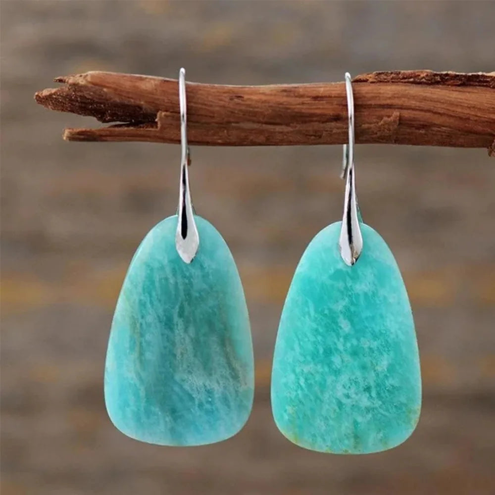 Vintage Earrings with Turquoise Stone