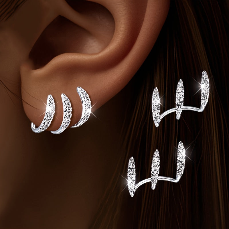 Flora — Sculptural Triple Earrings