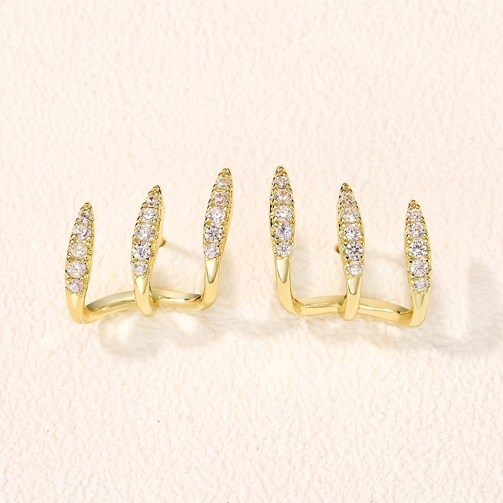 Flora — Sculptural Triple Earrings