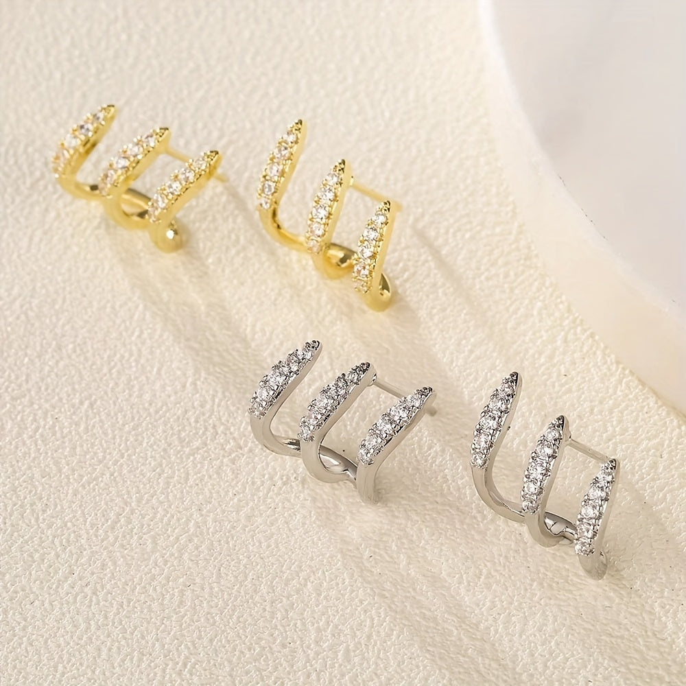 Flora — Sculptural Triple Earrings