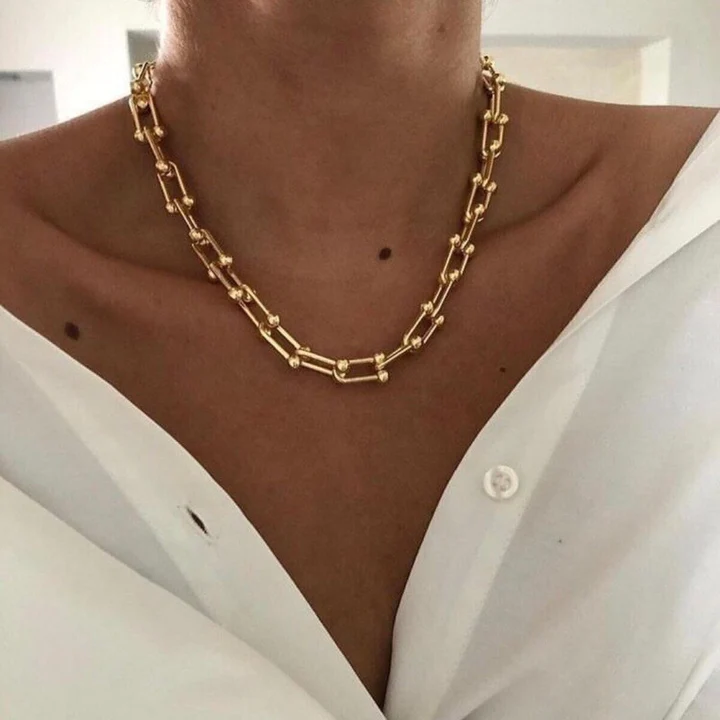 Gold Link Chain Necklace
