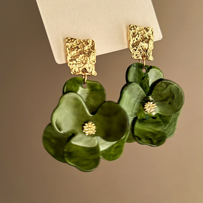 Colorful Flower Boho Earrings