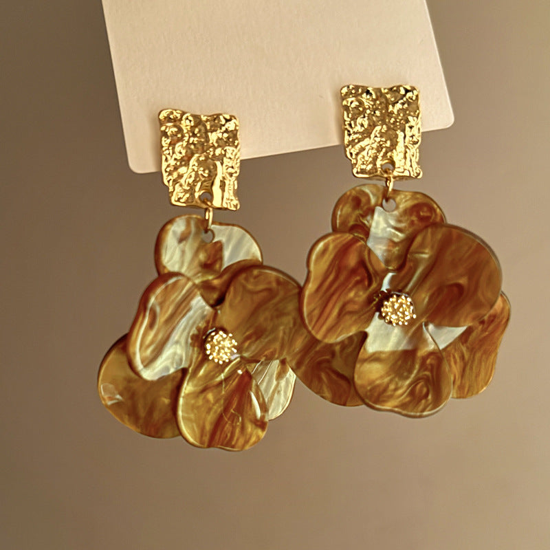 Colorful Flower Boho Earrings