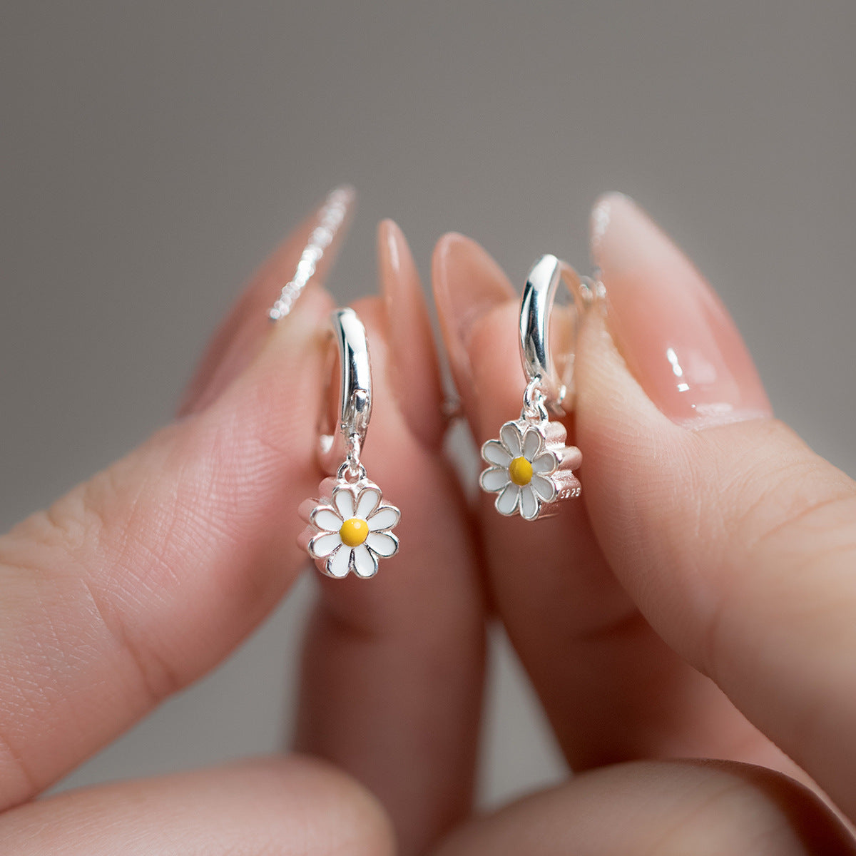 Earrings with Butterfly Charm in 925 Silver