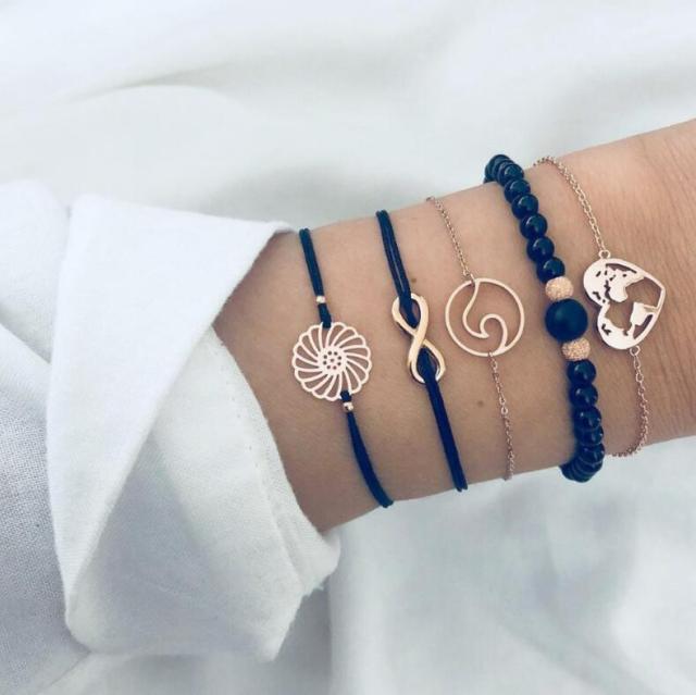 Premium Unique 5-Piece Bracelet Set